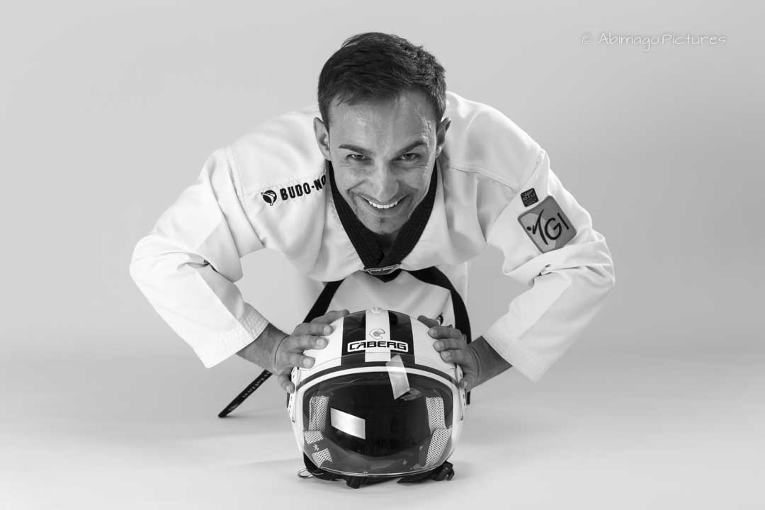 Portraitfoto vom Taekwondo-Kämpfer